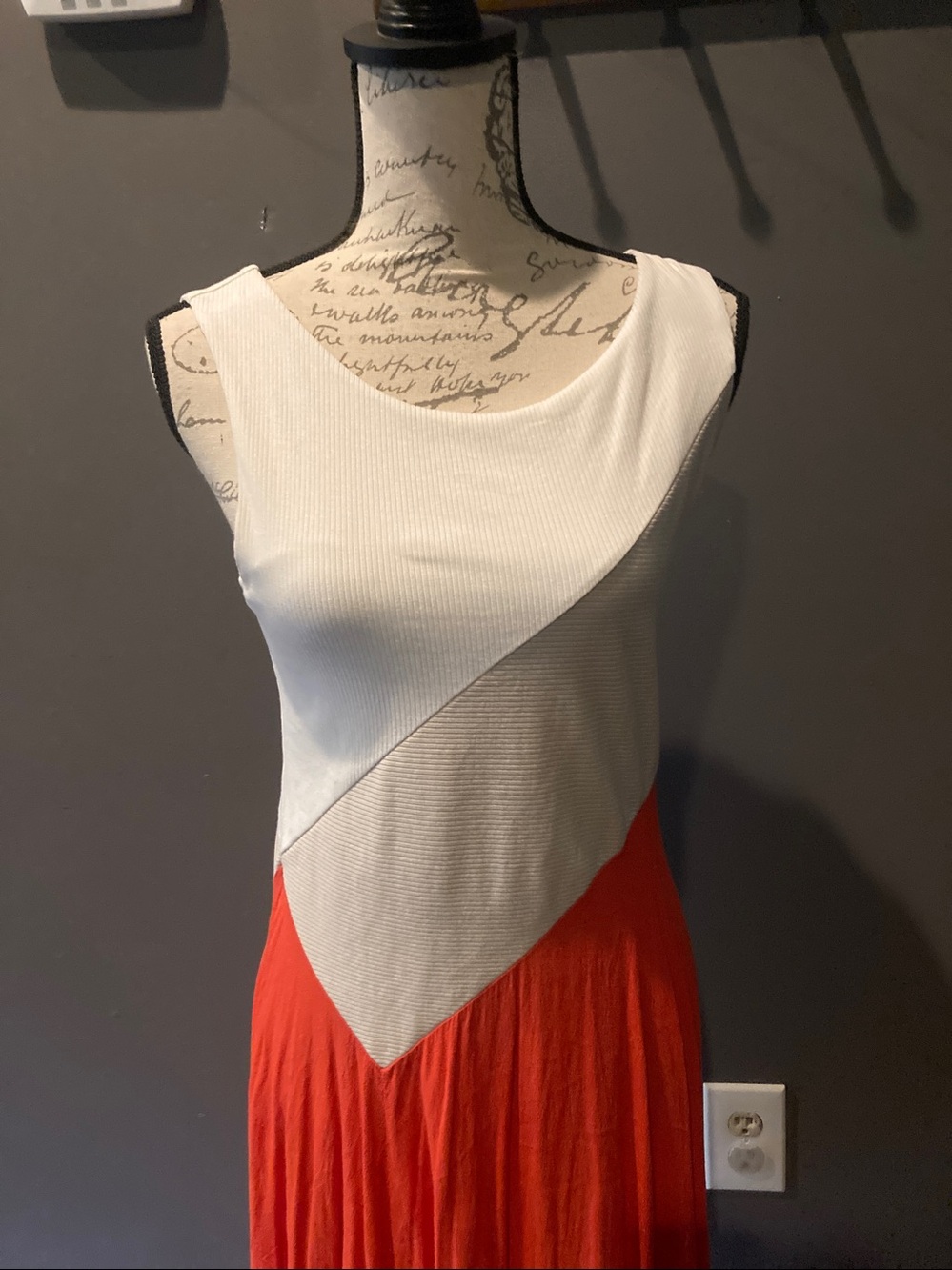 Anthropologie size small sleeveless tri color shift dress excellent condition - Picture 4 of 8